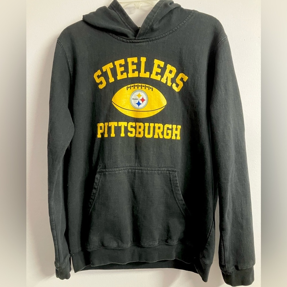 Pittsburgh Steelers Pullover Hoodie, Youth XL 18, Black/Gold, NFL Team Apparel🏈